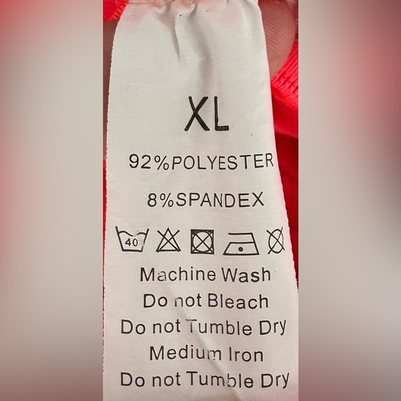 Vibrant High Waist Red Women's Shorts - Picture 7 of 8